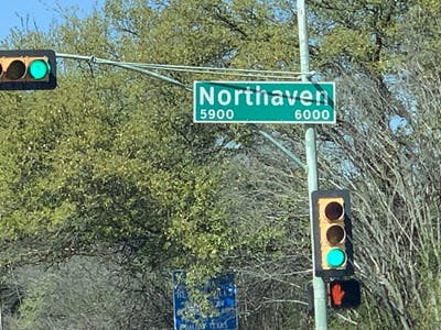 Northaven Street in Dallas, Texas