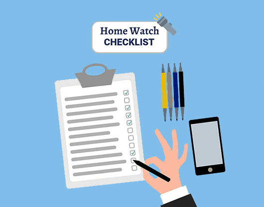 home watch checklist