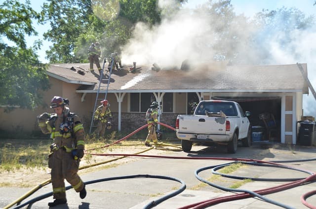 house on fire while homeowner was on vacation