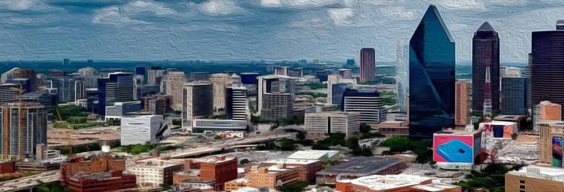 Dallas skyline painting - Dallas, Texas