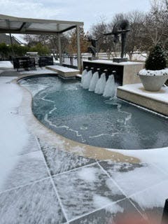 frozen pipes frozen pool
